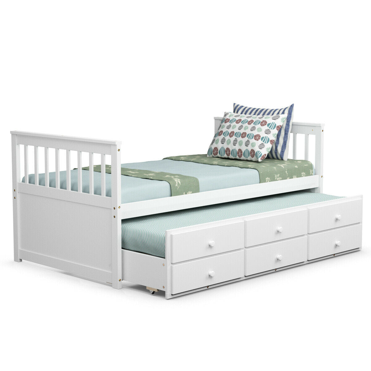 Twin Captain’s Bed Storage Daybed with Drawers