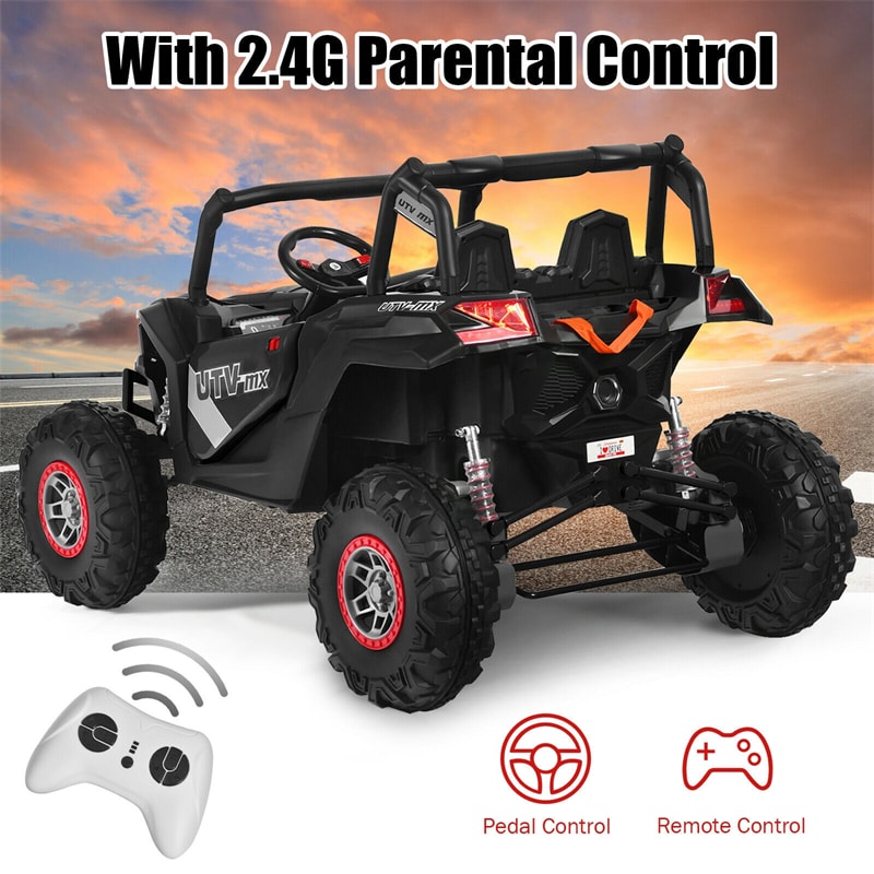 12V 2-Seater Kids Electric Ride-On SUV Off-Road UTV Car with Remote Control