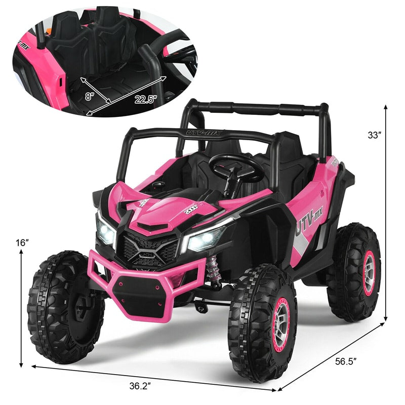 12V 2-Seater Kids Electric Ride-On SUV Off-Road UTV Car with Remote Control