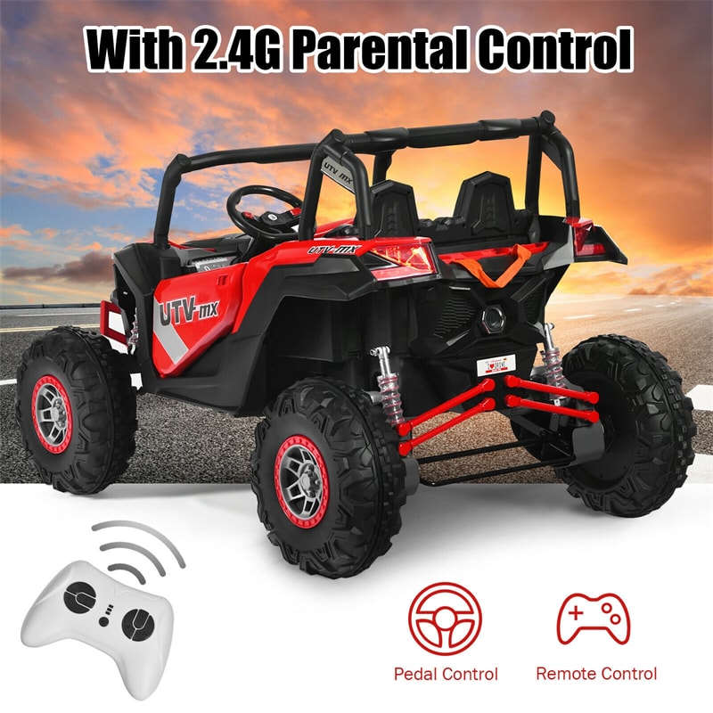 12V 2-Seater Kids Electric Ride-On SUV Off-Road UTV Car with Remote Control