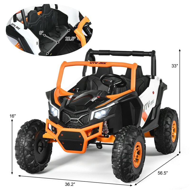 12V 2-Seater Kids Electric Ride-On SUV Off-Road UTV Car with Remote Control