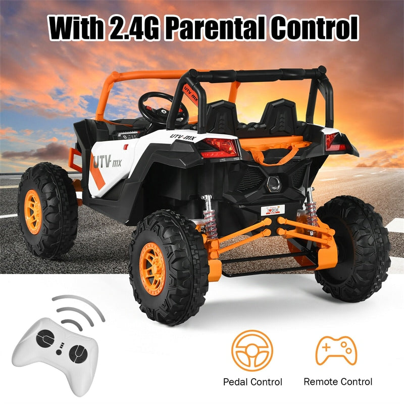 12V 2-Seater Kids Electric Ride-On SUV Off-Road UTV Car with Remote Control