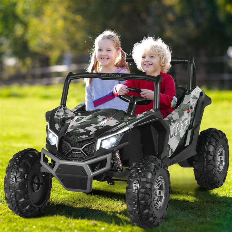 12V 2-Seater Kids Electric Ride-On SUV Off-Road UTV Car with Remote Control