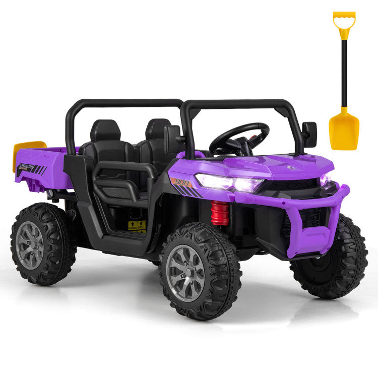 12V 2-Seater Kids Ride On Farmer Truck Car with Remote Control and Dual Driving Modes