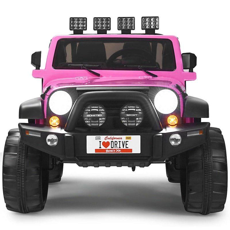 2-Seater Kids Ride on Truck 12V Battery Powered Electric Vehicle with Remote Control & Lights