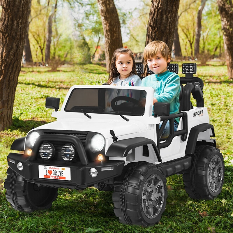 2-Seater Kids Ride on Truck 12V Battery Powered Electric Vehicle with Remote Control & Lights