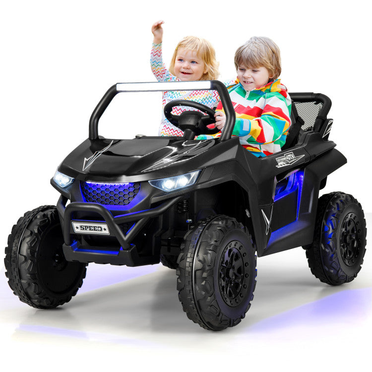 12V 2-Seater Kids Ride on UTV with Slow Start Function and Music Player