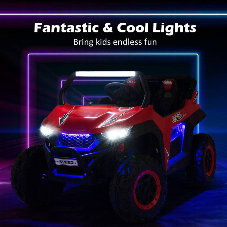 12V 2-Seater Kids Ride on UTV with Slow Start Function and Music Player