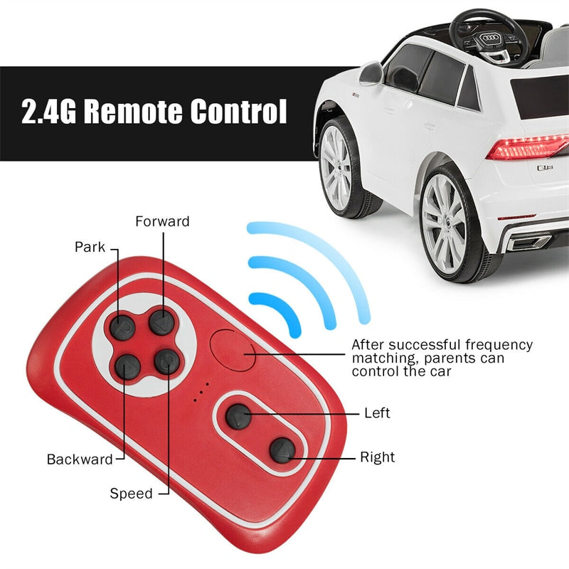 12V Battery Powered Audi Q8 Kids Electric Ride On Car with Remote & 2 Motors