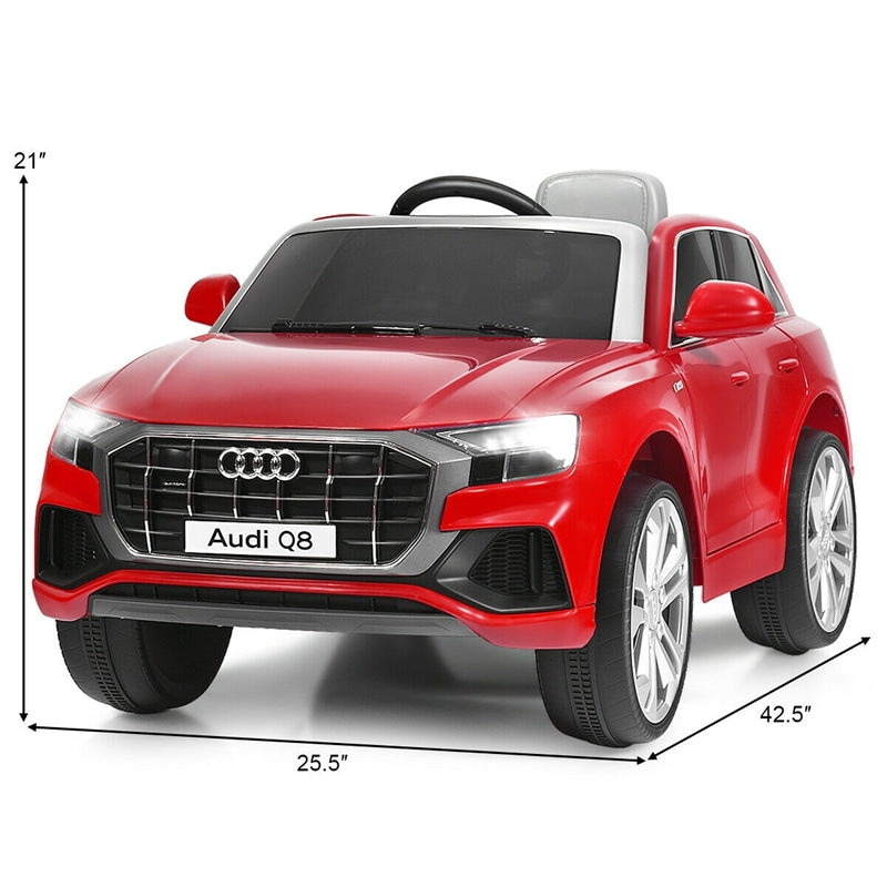 12V Battery Powered Audi Q8 Kids Electric Ride On Car with Remote & 2 Motors