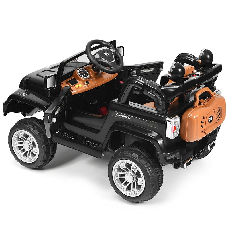 Kids Ride on Truck 12V Battery Powered Car with 2 Motors,  Remote Control & LED Lights MP3