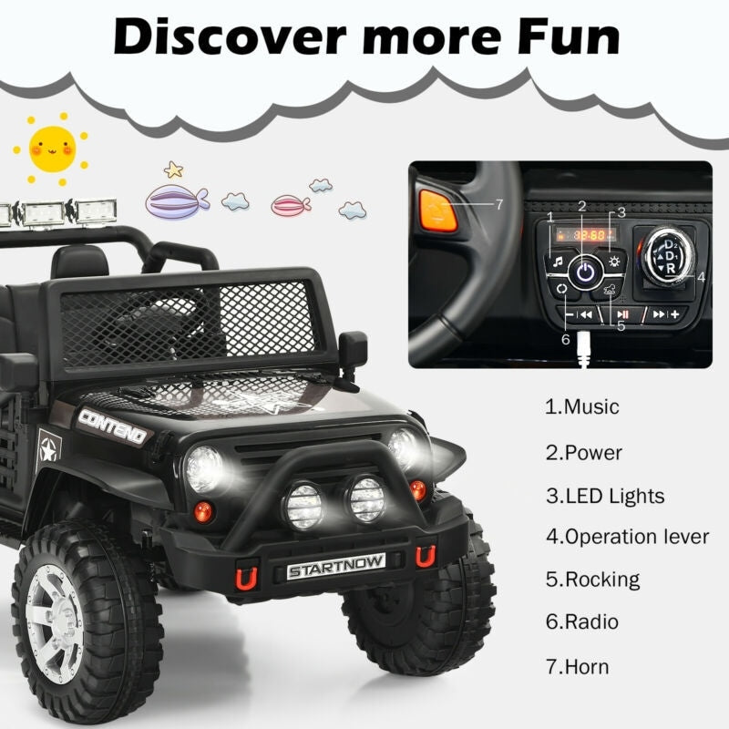 Kids Ride on Truck Car 12V Battery Powered Electric Vehicle with Remote Control