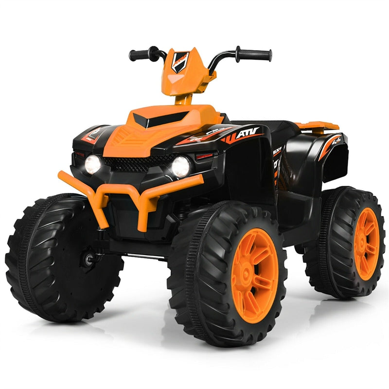 12V Kids Ride On ATV Quad 4-Wheeler Ride On Car Electric Vehicle with LED Lights & Music