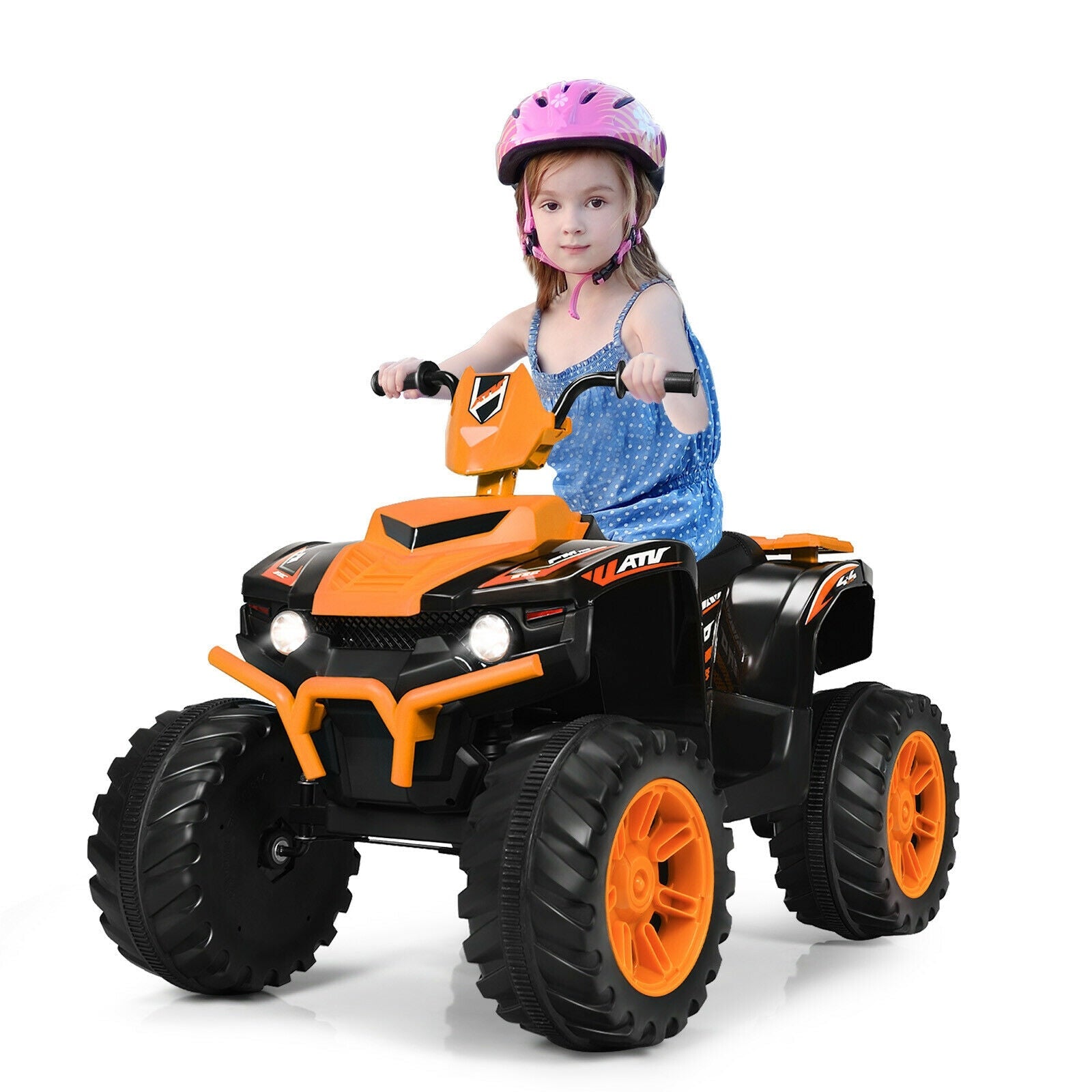 12V Kids Electric 4-Wheeler ATV Quad Ride On Car with LED Light