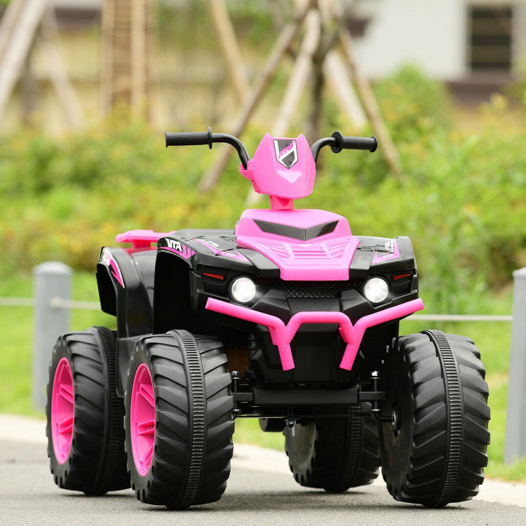 12V Kids Electric 4-Wheeler ATV Quad Ride On Car with LED Light