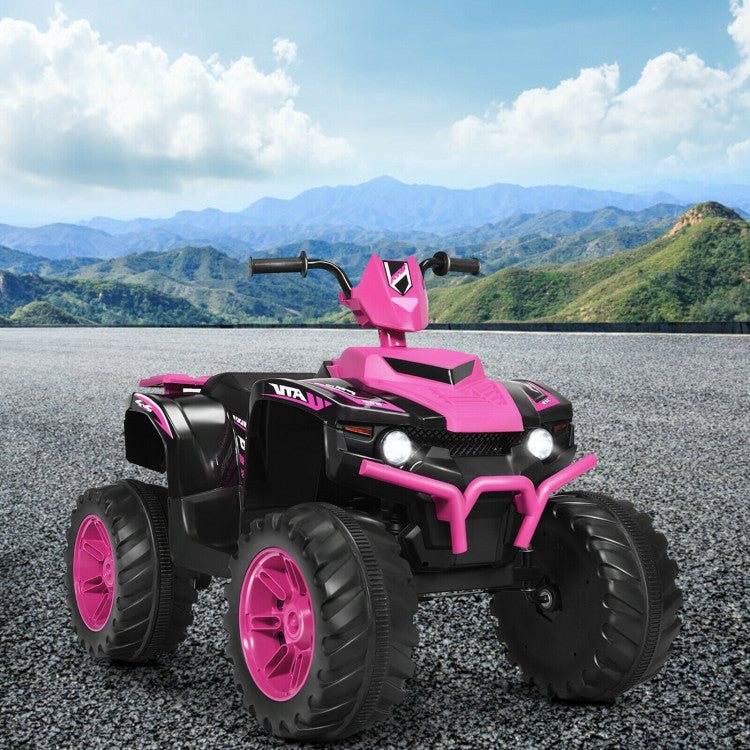 12V Kids Electric 4-Wheeler ATV Quad Ride On Car with LED Light