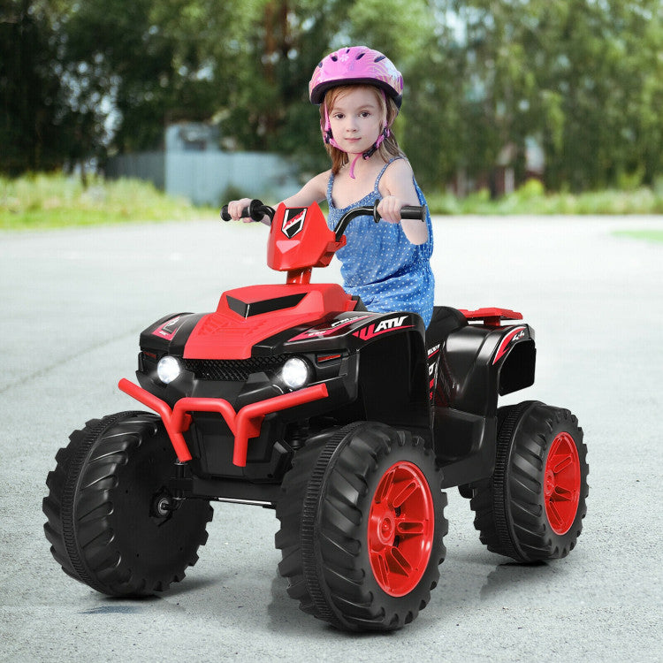 12V Kids Electric 4-Wheeler ATV Quad Ride On Car with LED Light