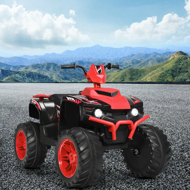 12V Kids Electric 4-Wheeler ATV Quad Ride On Car with LED Light