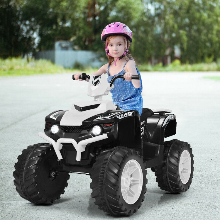 12V Kids Electric 4-Wheeler ATV Quad Ride On Car with LED Light