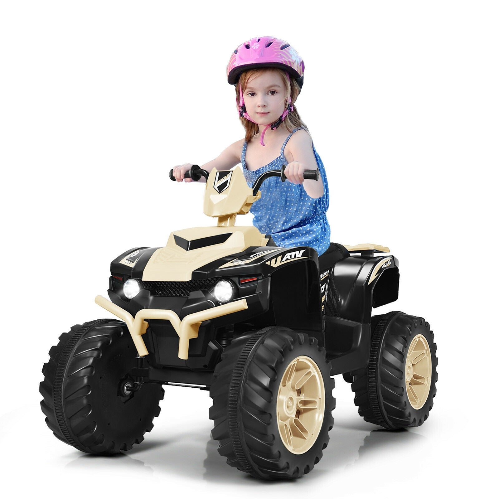 12V Kids Electric 4-Wheeler ATV Quad Ride On Car with LED Light