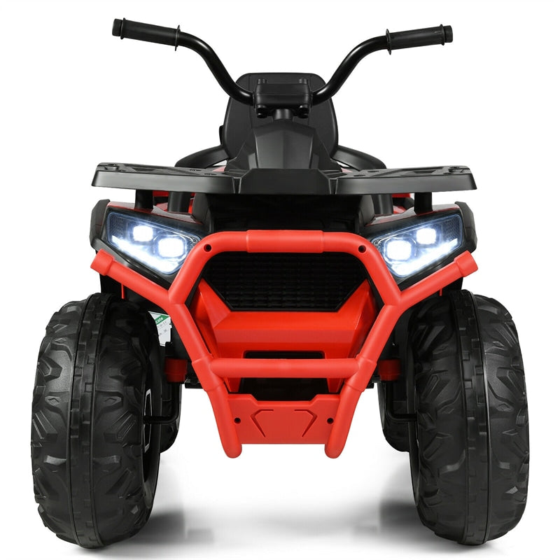 12V Kids ATV Electric Ride-on Quad Battery Powered 4-Wheeler Car with LED Lights MP3