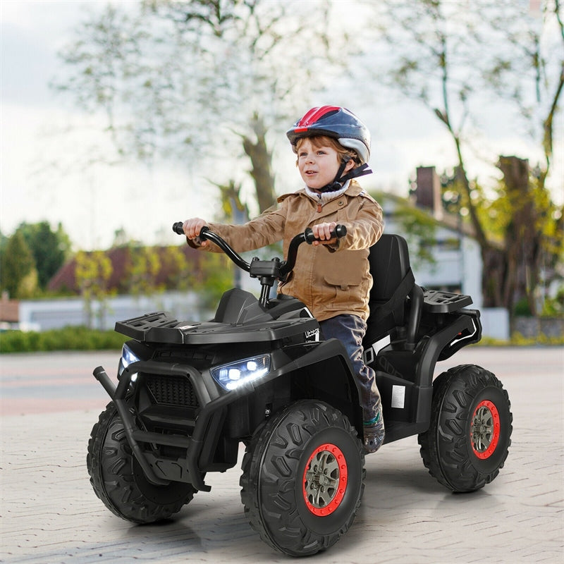 12V Kids ATV Electric Ride-on Quad Battery Powered 4-Wheeler Car with LED Lights MP3