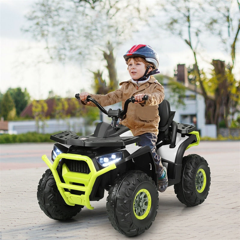 12V Kids ATV Electric Ride-on Quad Battery Powered 4-Wheeler Car with LED Lights MP3