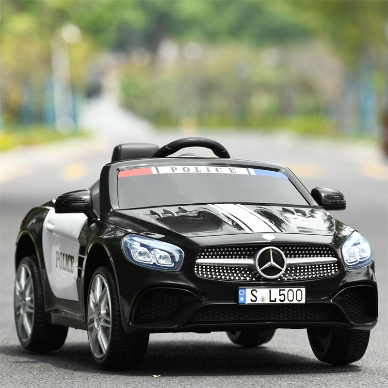 12V Mercedes-Benz SL500 Kids Electric Ride On Police Car with Remote Control