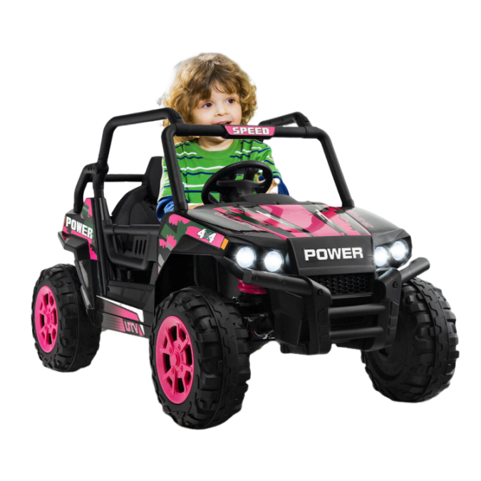 12V Kids Powered Wheels Ride on Toy Car with 2.4G Remote Control Music and LED Lights