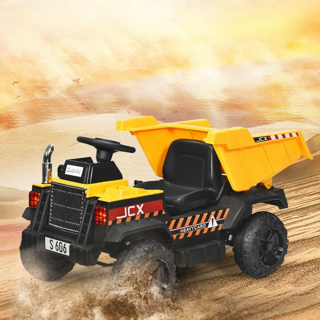 12V Battery Kids Ride On Dump Truck  with Electric Bucket