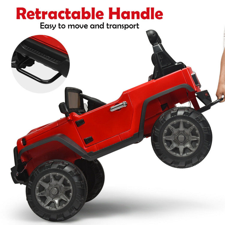 12V Kids Ride-On Truck with Remote Control and Safety Belt