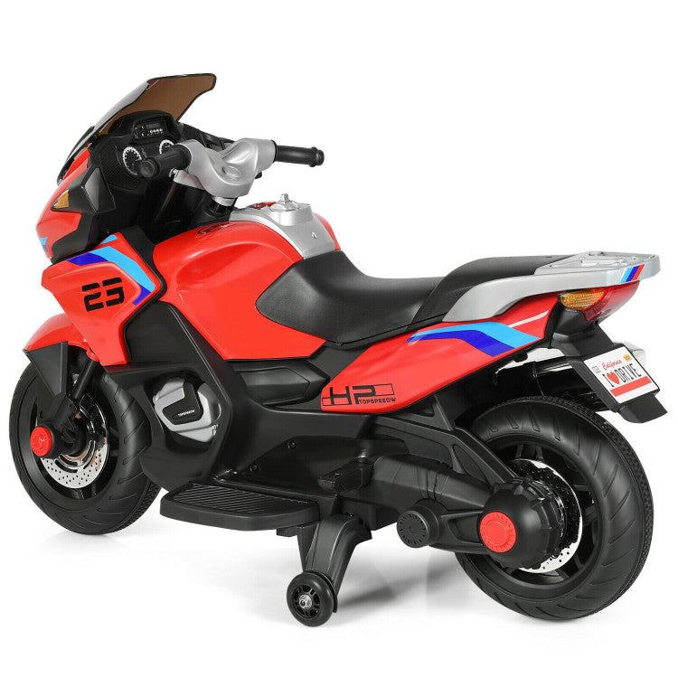 12V Kids Ride On Motorcycle Powered Wheels Electric Motorbike with LED Lights