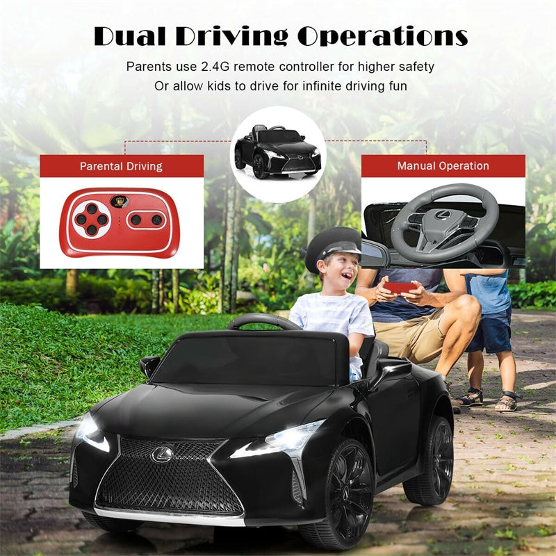 12V Battery Powered Kids Ride on Car Lexus LC500 Licensed Electric Vehicle with Remote Control & LED Lights