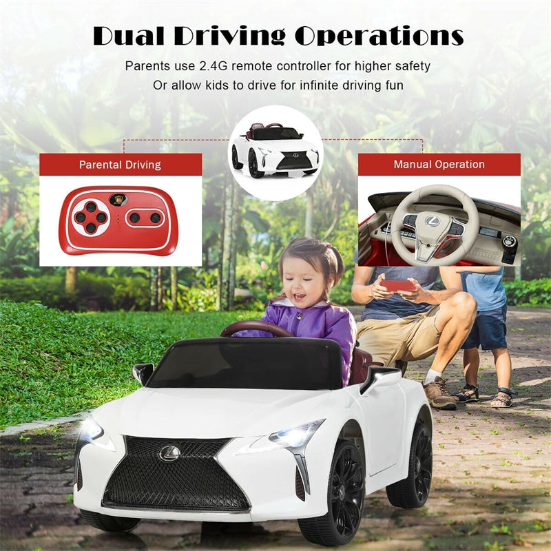 12V Battery Powered Kids Ride on Car Lexus LC500 Licensed Electric Vehicle with Remote Control & LED Lights