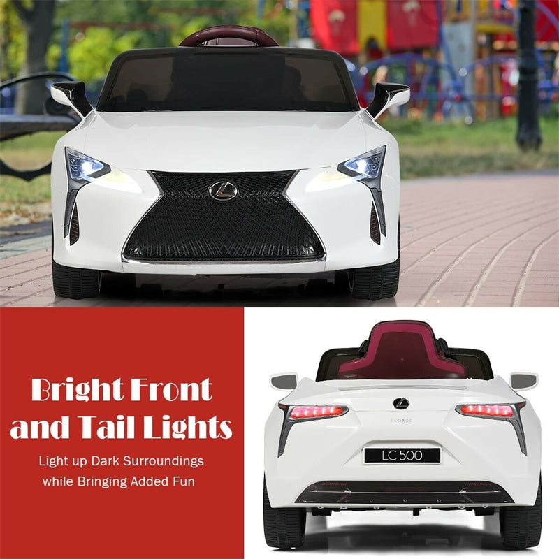 12V Battery Powered Kids Ride on Car Lexus LC500 Licensed Electric Vehicle with Remote Control & LED Lights