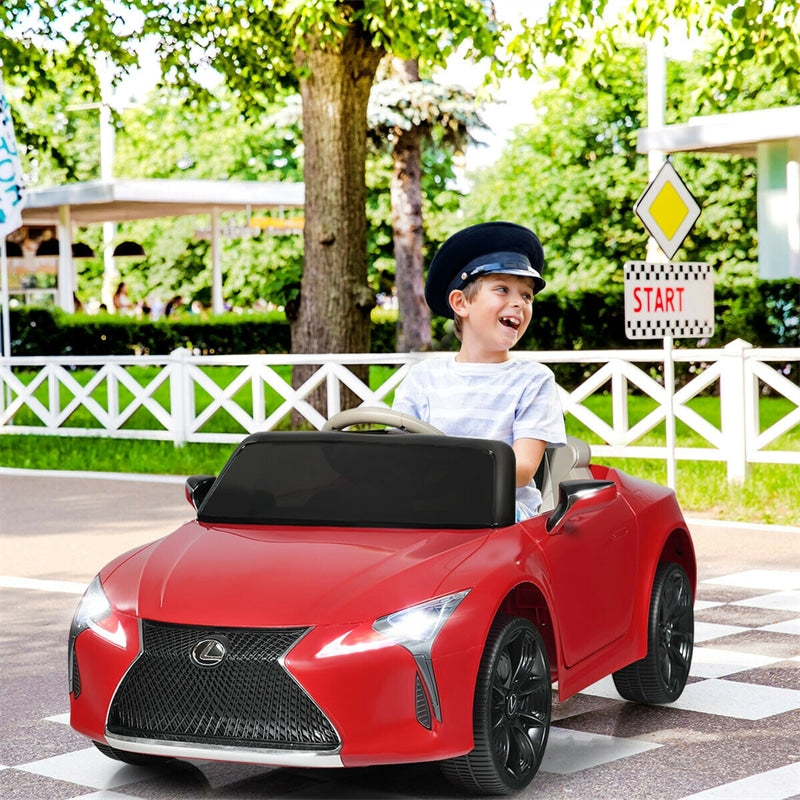 12V Battery Powered Kids Ride on Car Lexus LC500 Licensed Electric Vehicle with Remote Control & LED Lights