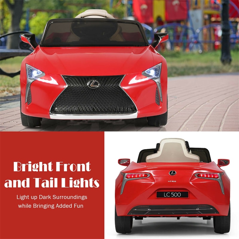 12V Battery Powered Kids Ride on Car Lexus LC500 Licensed Electric Vehicle with Remote Control & LED Lights