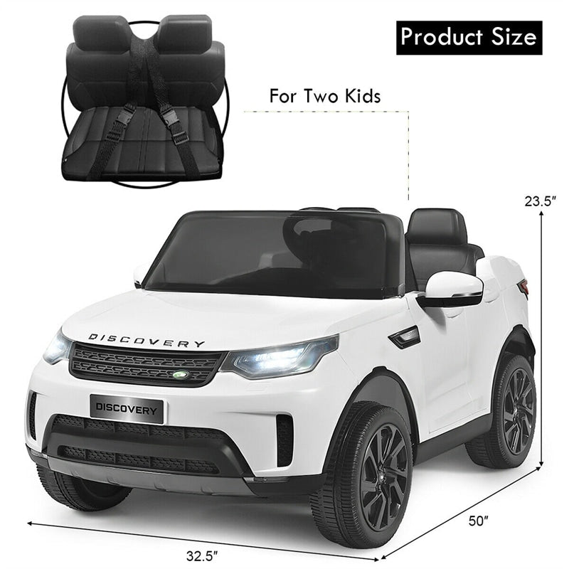 12V Land Rover 2-Seater Kids Ride On Car Electric Vehicle Toy