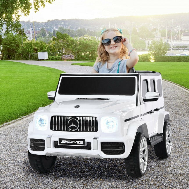 12V Mercedes-Benz G63 Licensed Kids 2-Seat Ride On Car with Remote Control