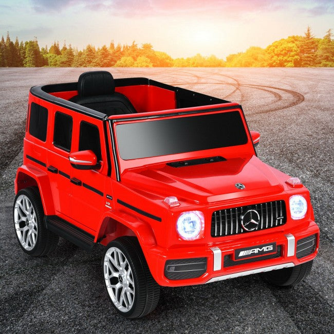 12V Mercedes-Benz G63 Licensed Kids 2-Seat Ride On Car with Remote Control