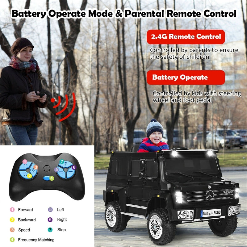 12V Mercedes-Benz Unimog Kids Electric Ride On Off-Road Vehicle with Remote Control