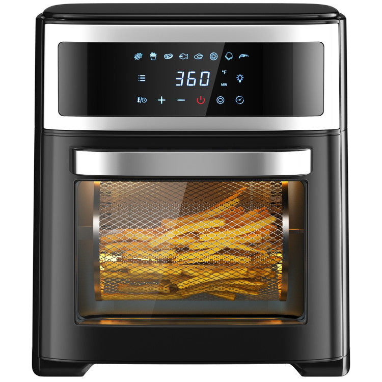 13.7QT 1700W 8-in-1 Air Fryer Oven with Smart Touch Screen & 9 Accessories