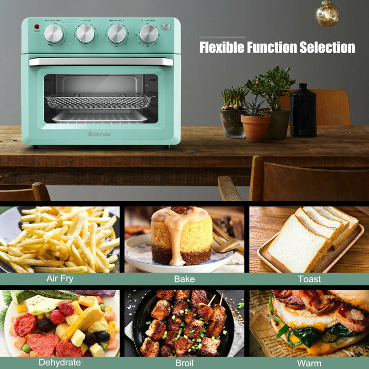 19 Qt Dehydrate Convection Air Fryer Toaster Oven with 5 Accessories