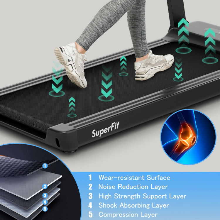 2.25 HP Electric Treadmill Running Machine with Smart App Control and LED Display