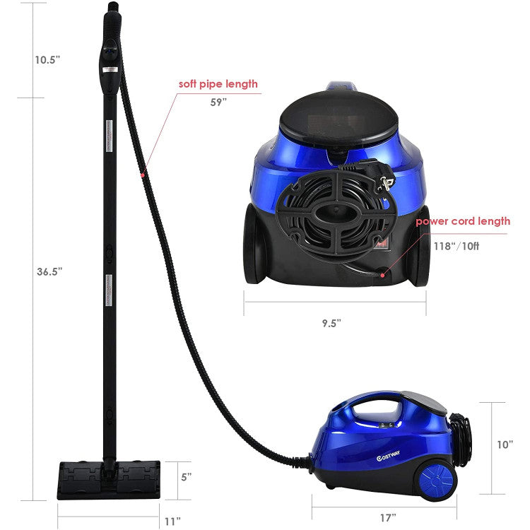 2000W Heavy Duty Multi-purpose Steam Cleaner Mop with 19 Accessories and Child Lock