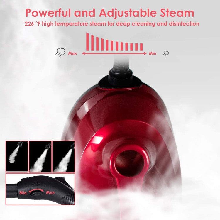 2000W Heavy Duty Multi-purpose Steam Cleaner Mop with 19 Accessories and Child Lock