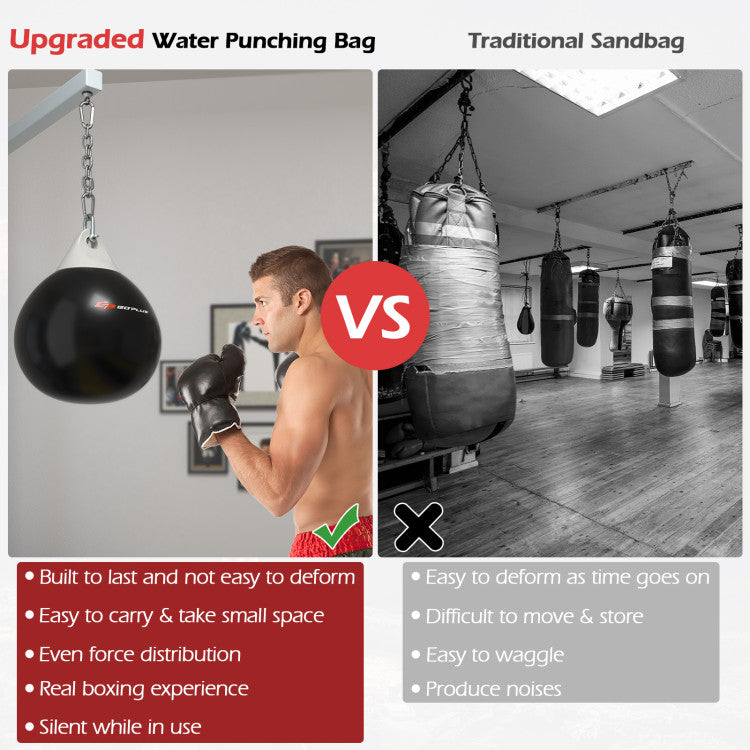 21 Inch Water Punching Bag with Adjustable Metal Chain and Accessories