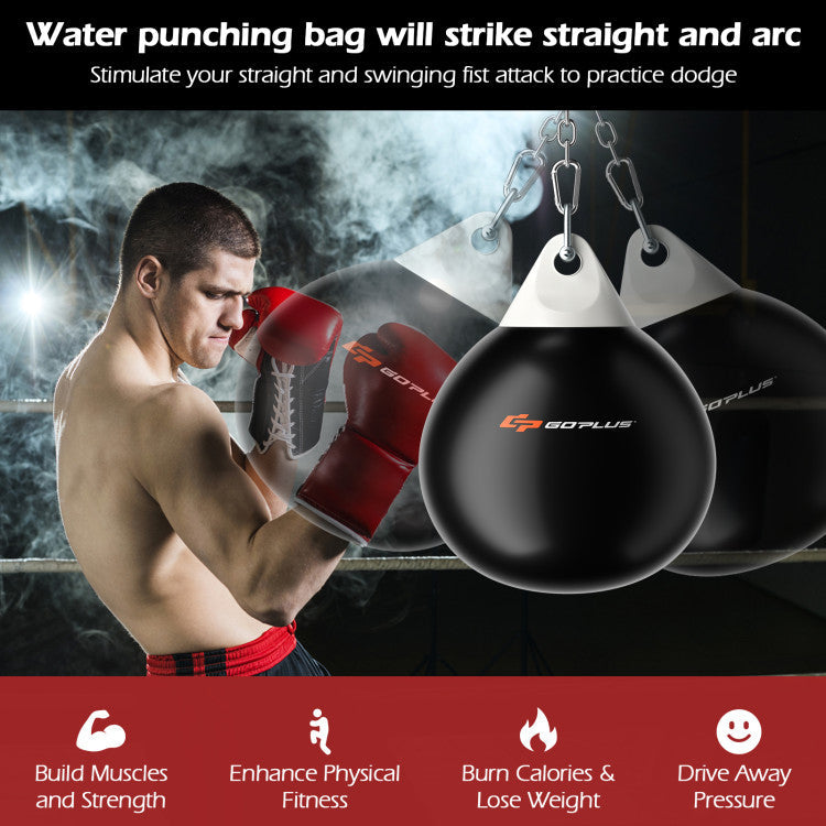 21 Inch Water Punching Bag with Adjustable Metal Chain and Accessories