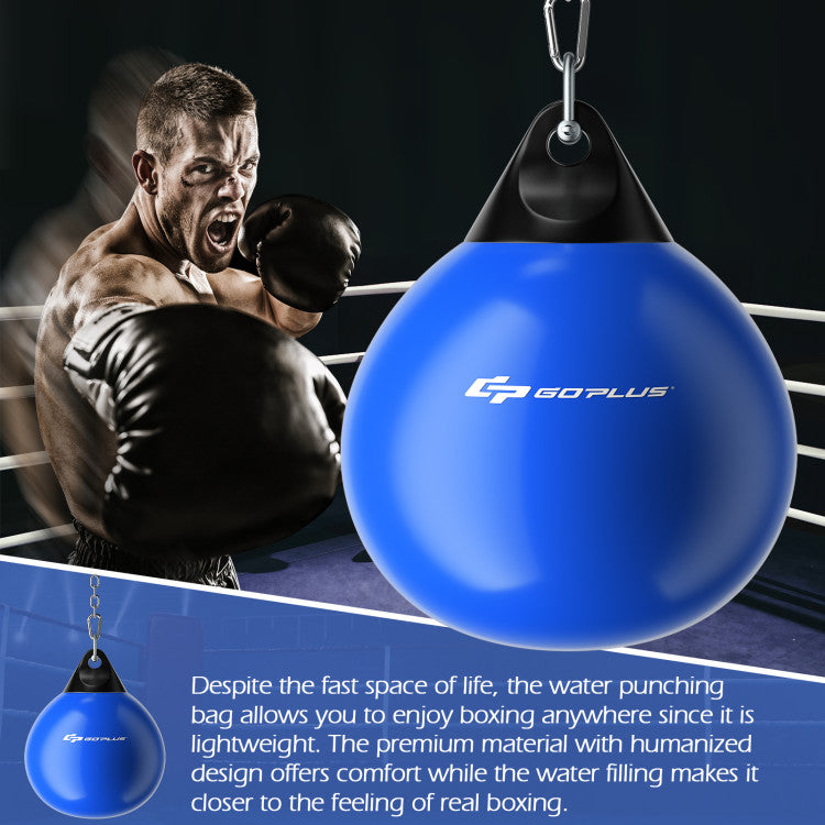 21 Inch Water Punching Bag with Adjustable Metal Chain and Accessories