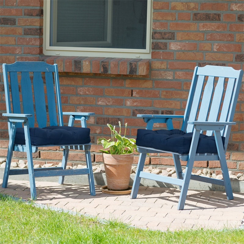 21" x 21" Patio Chair Seat Cushion for Indoor and Outdoor